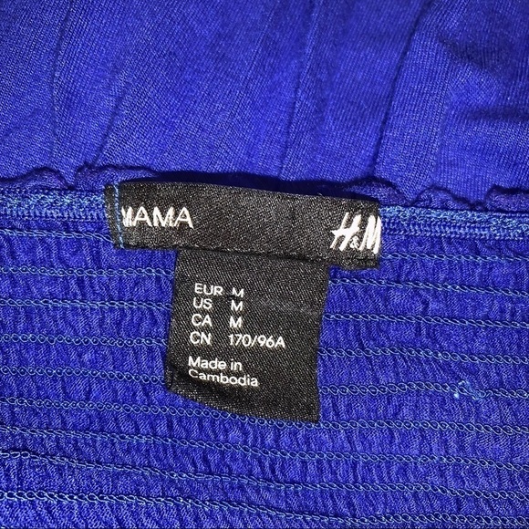 H & M Mama Smocked Dress, sz M - Picture 8 of 9